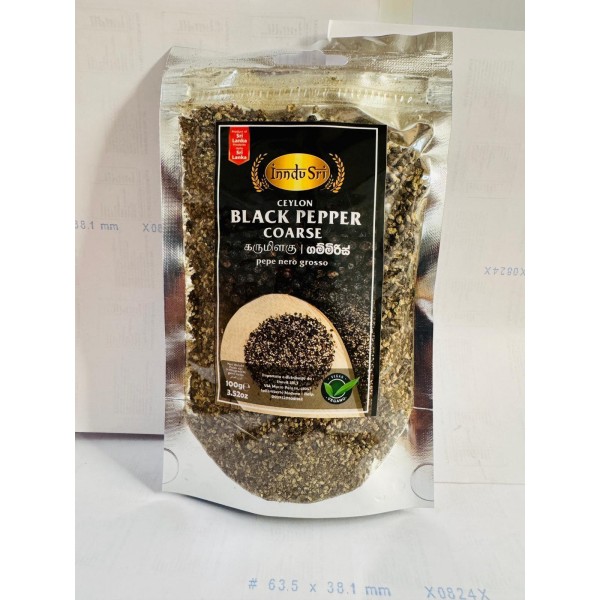 Indu Sri Black Pepper Coarse 100g