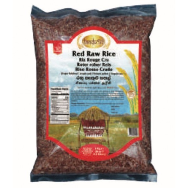 Indu Sri Red Raw Rice (Single Polished) 1kg
